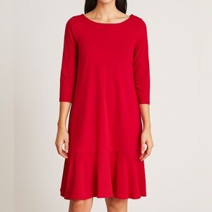 Lauren Ralph Lauren Knee Length Red Dress